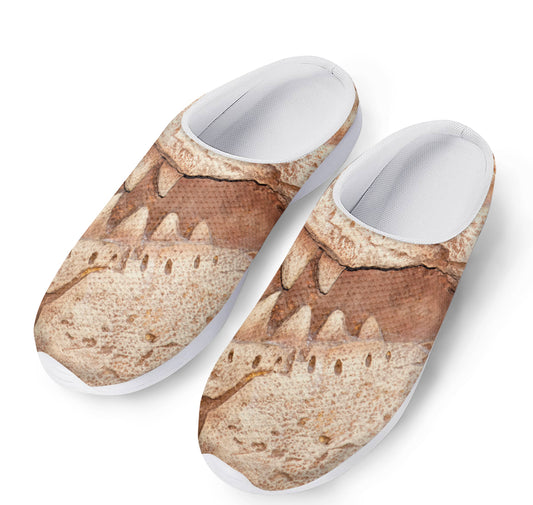 T-Rex Fossil Print Mesh Casual Shoes