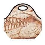 T-Rex Fossil Print Neoprene Lunch Bag
