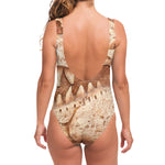 T-Rex Fossil Print One Piece Swimsuit