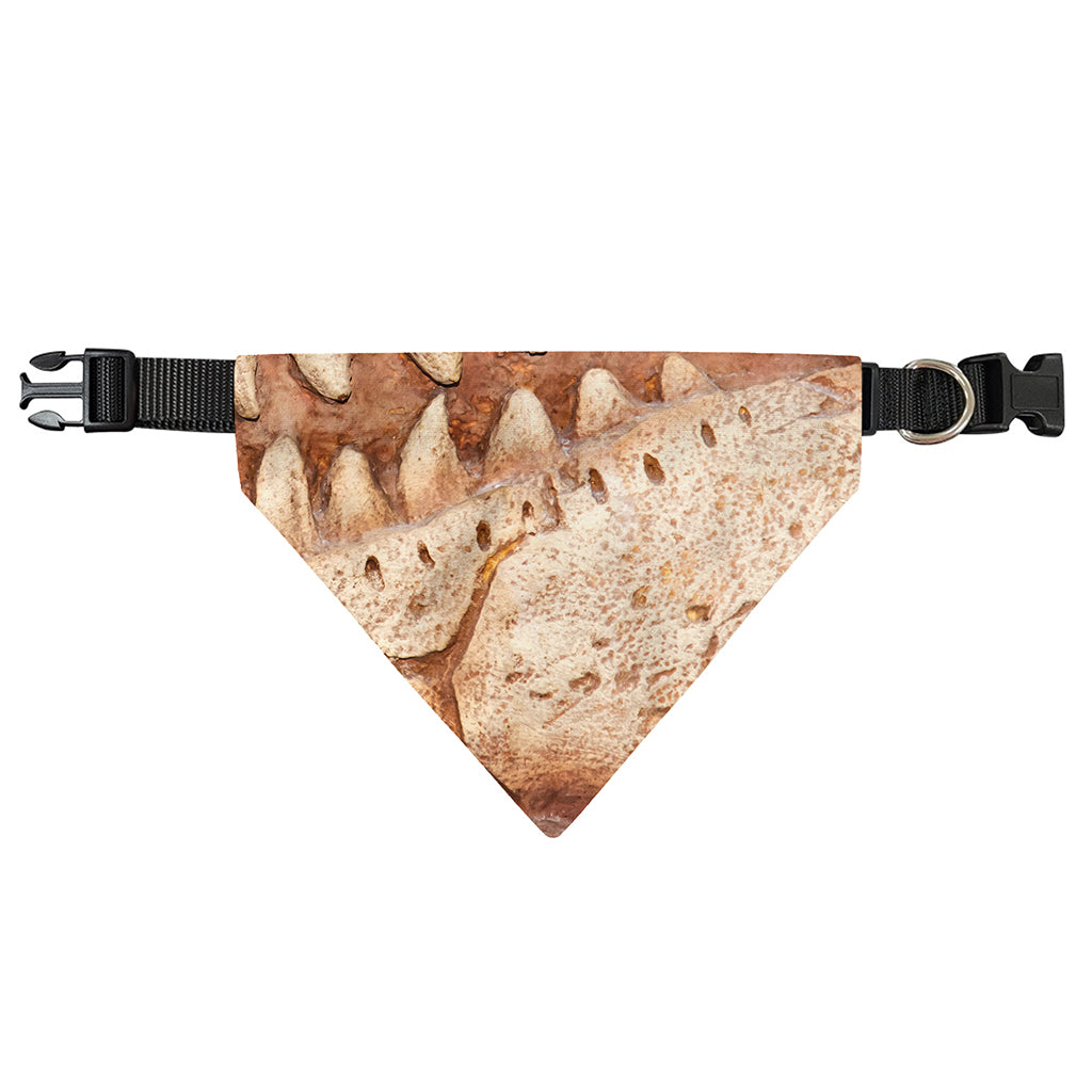 T-Rex Fossil Print Over The Collar Dog Bandana