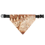T-Rex Fossil Print Over The Collar Dog Bandana