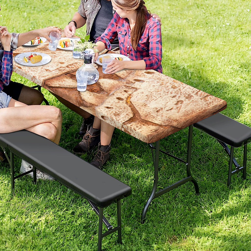 T-Rex Fossil Print Picnic Table Cover