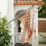 T-Rex Fossil Print Polyester Flag