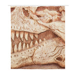 T-Rex Fossil Print Polyester Shower Curtain