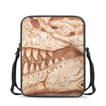 T-Rex Fossil Print Rectangular Crossbody Bag