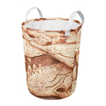 T-Rex Fossil Print Round Laundry Basket