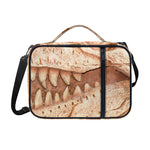 T-Rex Fossil Print Shoulder Strap Bible Bag