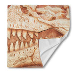 T-Rex Fossil Print Silk Bandana