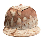T-Rex Fossil Print Snapback Cap