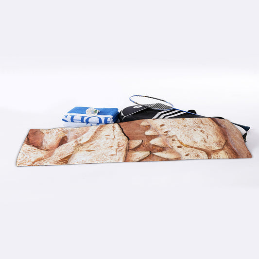 T-Rex Fossil Print Sports Towel