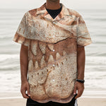 T-Rex Fossil Print Textured Short Sleeve Shirt