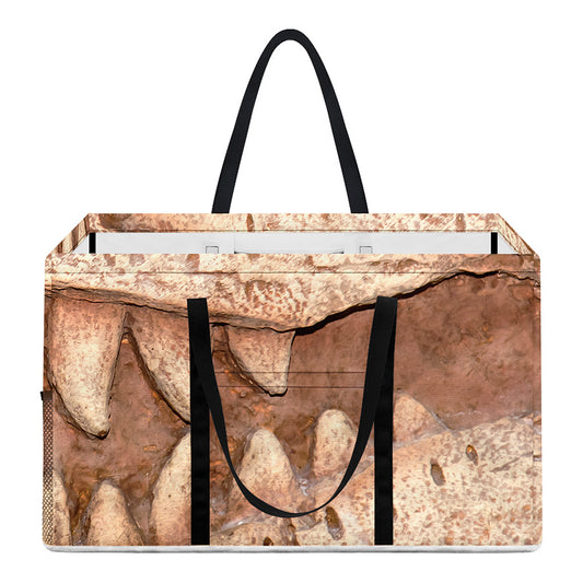T-Rex Fossil Print Utility Tote Bag