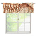T-Rex Fossil Print Window Valance