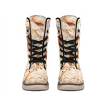 T-Rex Fossil Print Winter Boots