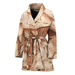 T-Rex Fossil Print Women's Bathrobe