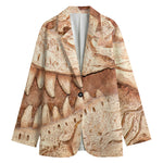 T-Rex Fossil Print Women's Blazer