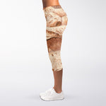 T-Rex Fossil Print Women's Capri Leggings