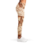 T-Rex Fossil Print Women's Leggings