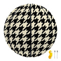Tan And Black Houndstooth Pattern Print Basketball