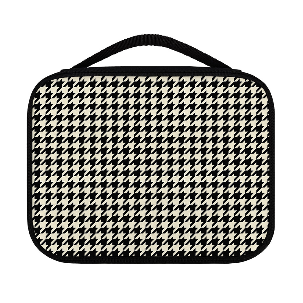 Tan And Black Houndstooth Pattern Print Classic Bible Case