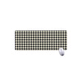 Tan And Black Houndstooth Pattern Print Extended Mouse Pad