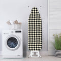 Tan And Black Houndstooth Pattern Print Ironing Board Cover