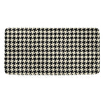Tan And Black Houndstooth Pattern Print Towel