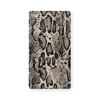 Tan And Black Snakeskin Print Baby Crib Sheet