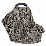 Tan And Black Snakeskin Print Baby Seat Cover