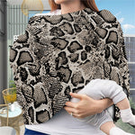 Tan And Black Snakeskin Print Baby Seat Cover
