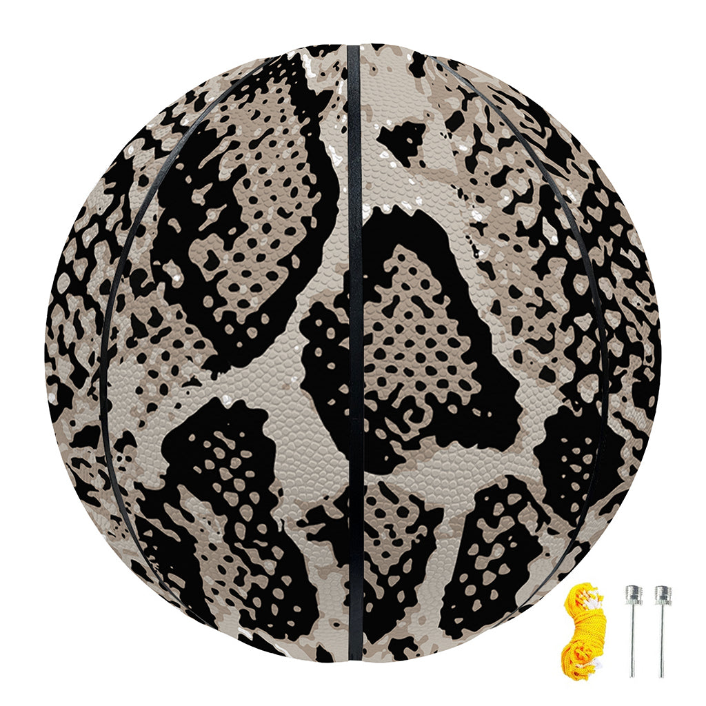 Tan And Black Snakeskin Print Basketball