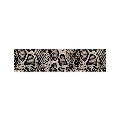 Tan And Black Snakeskin Print Bed Runner