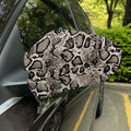 Tan And Black Snakeskin Print Car Side Mirror Covers