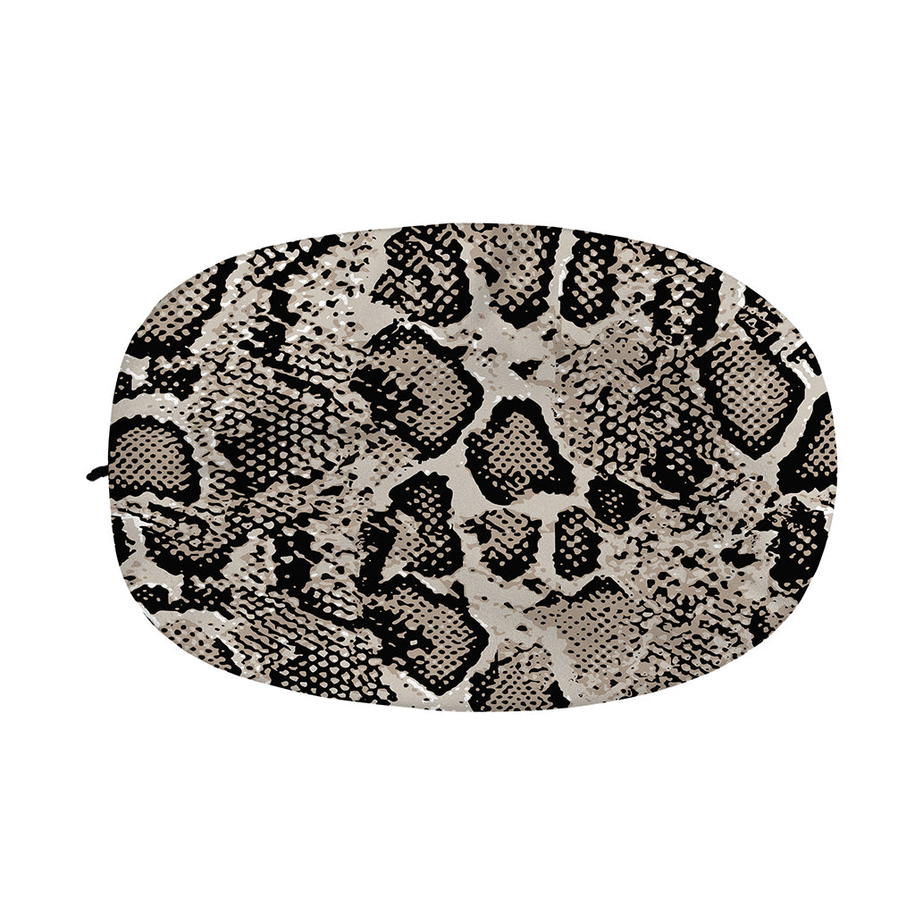 Tan And Black Snakeskin Print Car Side Mirror Covers