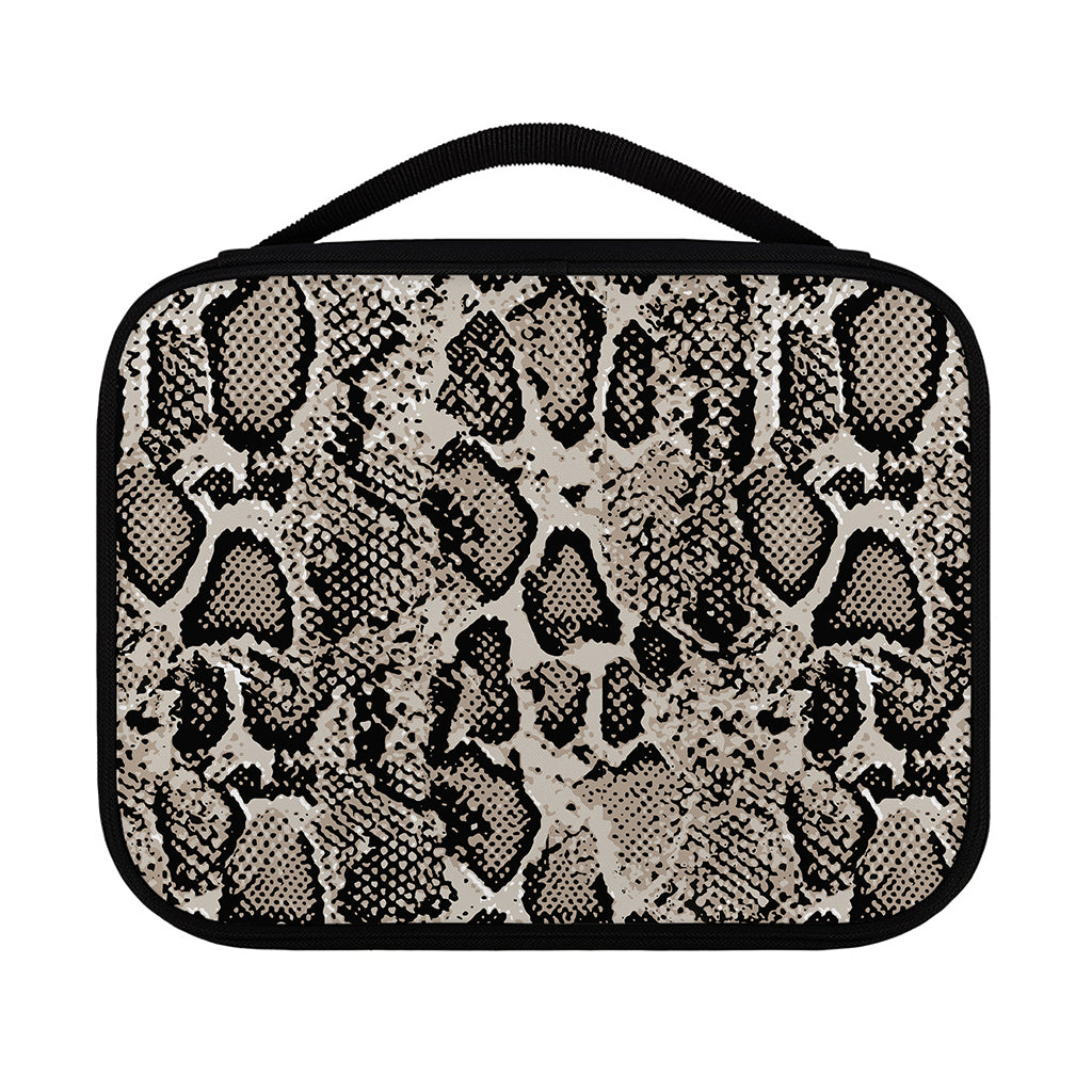 Tan And Black Snakeskin Print Classic Bible Case