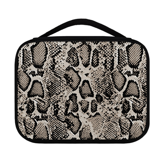 Tan And Black Snakeskin Print Classic Bible Case