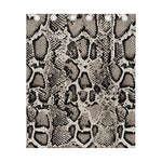 Tan And Black Snakeskin Print Curtain