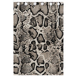 Tan And Black Snakeskin Print Curtain
