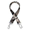 Tan And Black Snakeskin Print Dog Seat Belt