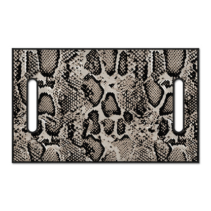 Tan And Black Snakeskin Print Golf Cart Seat Cover