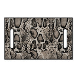 Tan And Black Snakeskin Print Golf Cart Seat Cover