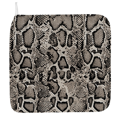 Tan And Black Snakeskin Print Hand Towel