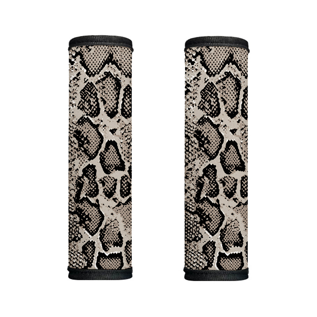 Tan And Black Snakeskin Print Handle Covers