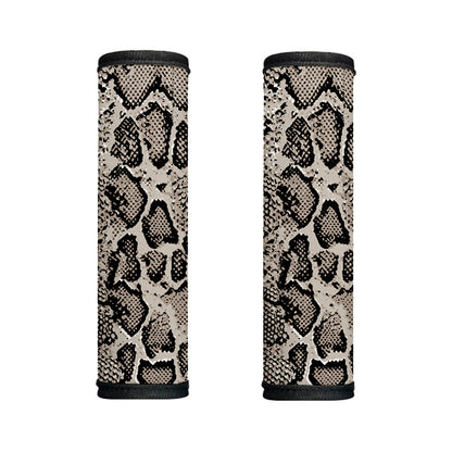 Tan And Black Snakeskin Print Handle Covers