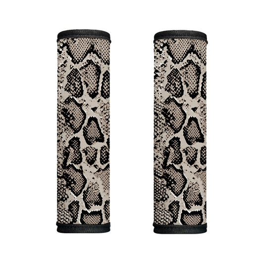 Tan And Black Snakeskin Print Handle Covers