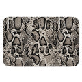 Tan And Black Snakeskin Print Indoor Door Mat