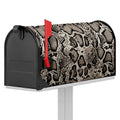 Tan And Black Snakeskin Print Mailbox Cover