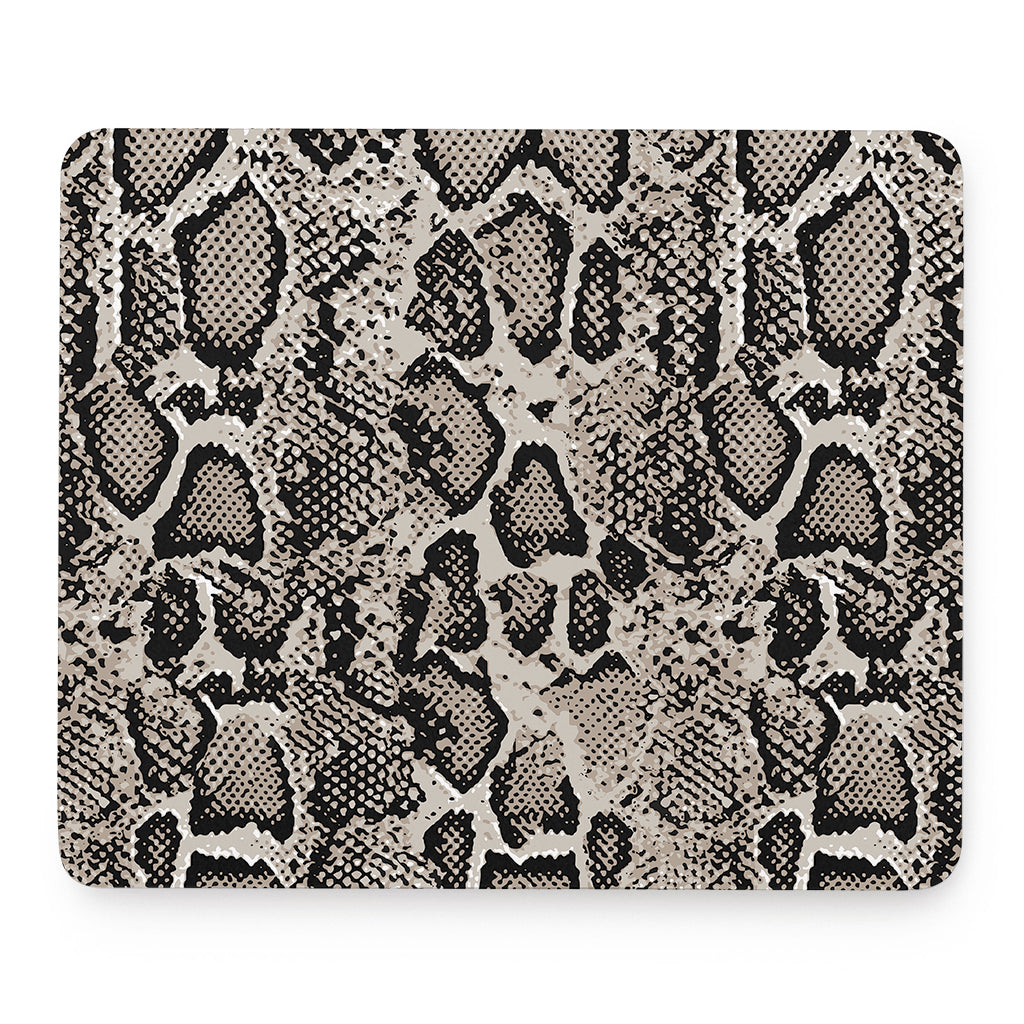 Tan And Black Snakeskin Print Mouse Pad