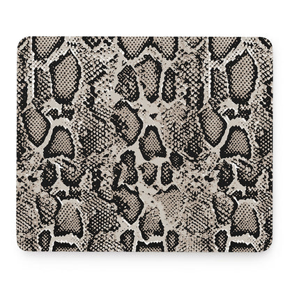 Tan And Black Snakeskin Print Mouse Pad