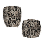 Tan And Black Snakeskin Print Office Chair Cover